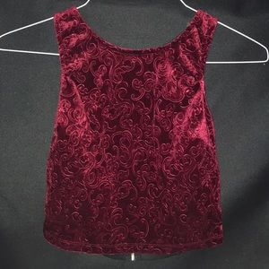 Velvet Cropped Tank